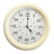 thumbnail image 3 of Reloj de pared decorativo silencioso y ligero con números arábigos grandes para colgar. Blanco, 3 of 9
