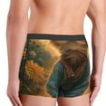 thumbnail image 3 of KLL Sunflower Meditating Cat Men's Cotton Boxer Briefs Underwear-Small, 3 of 8