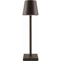 Livabliss Furnas Portable Table Lamp, 15-inch, Brown