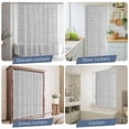 thumbnail image 6 of Shower Curtain Grey Linen Texture Shower Curtains for Bathroom Bathtub, Waterproof Fabric Shower Curtain Set with Hooks, Extra Long 72" x 84" Solid Color, 6 of 9