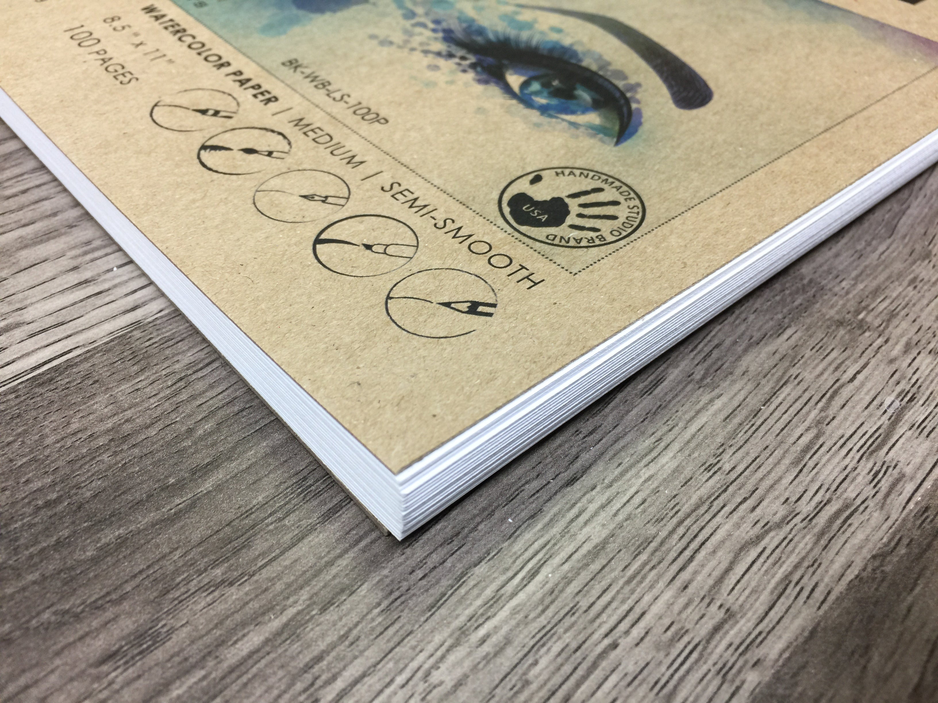 Watercolor Sketchbook. Wire Bound. Mixed Media Paper. (8.5" x 11") WB-50100-LS (2 Book Value Pack)