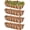 4, variant on 4 Pack 24 Inch Window Boxes Railing Planter Box with Coconut Liner, Balcony Railing Planter Horse Trough Deck Window Planters, Metal Railing Hanging Flower Baskets for Outdoor Porch Fence Patio