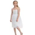 thumbnail image 1 of LUOGENLI Robe Bébé Filles Robe Tutu Tout-Petit Robe Tutu Robes Fille Sans Manches Robe Princesse Robe de Pâques pour Filles 2025 Blanc 3-4 Ans, 1 of 7