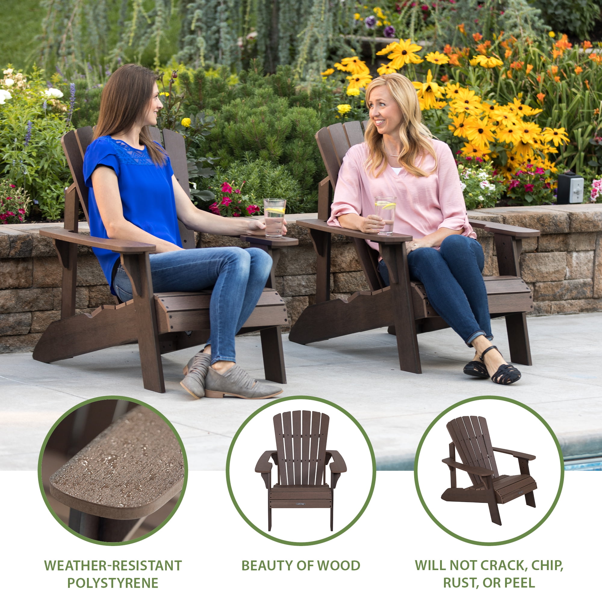 Lifetime Adirondack Chair - Brown