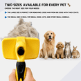 thumbnail image 5 of Furzzi Self Cleaning Slicker Brush - Skin Friendly Deshedding Grooming Tool for Dogs & Cats, Suitable for Shedding & Haired Pets, with Pet Supplies Accessories, Yellow, Small, 5 of 5