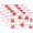 B636, variant on Ryvnso Placemats Set of 4 Strawberry on Checkered Dining Mats Heat-Resistant Non-Slip Washable Table Mat