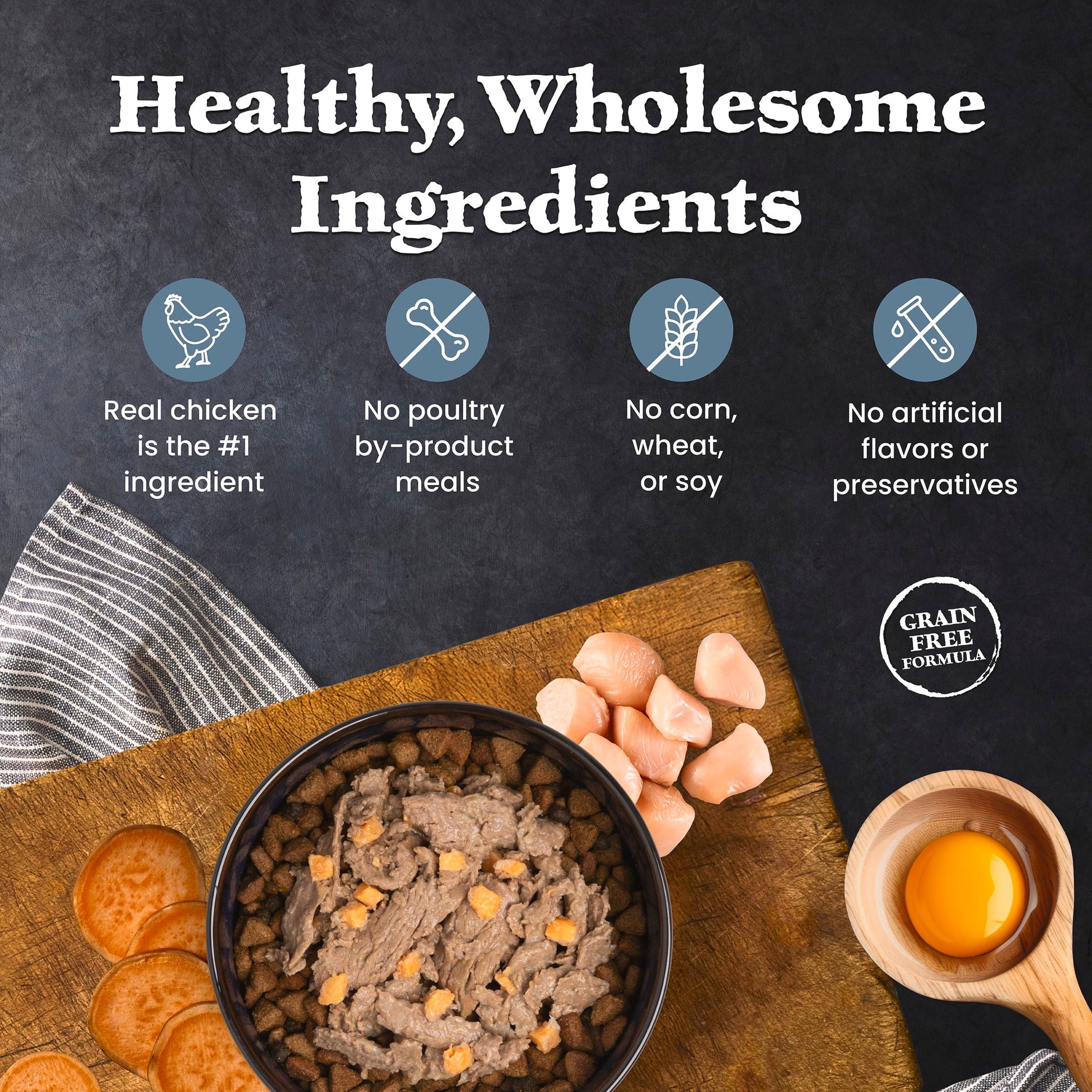 Blue Buffalo Wilderness Wild Meals, Chicken, High-Protein Adult Wet Dog Food, 9oz. Pouch