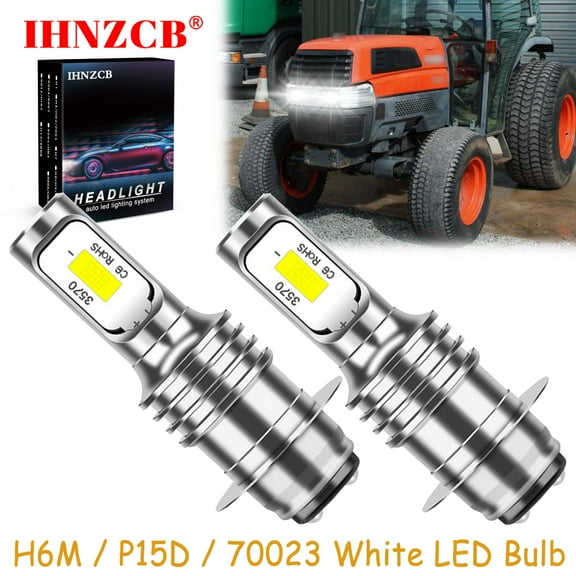 IHNZCB for Kubota L4610 L4630 L5030 Bulb 34070-99010 Tractor Super Bright Led Headlights Bulb,H6m P15d 70023,C41