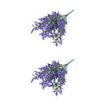 thumbnail image 2 of Injueey Haga verde su hogar con plantas artificiales realistas y hermosas Flores artificiales Flores Planta falsa artificial púrpura 2Conjunto, 2 of 6