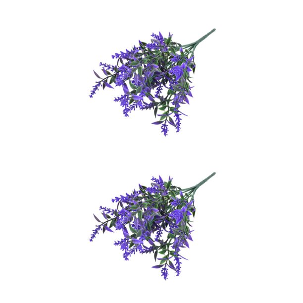 Naiovety Plantas artificiales de calidad para una escapada de jardín perfecta Flores artificiales Flores Planta artificial falsa púrpura 2Conjunto