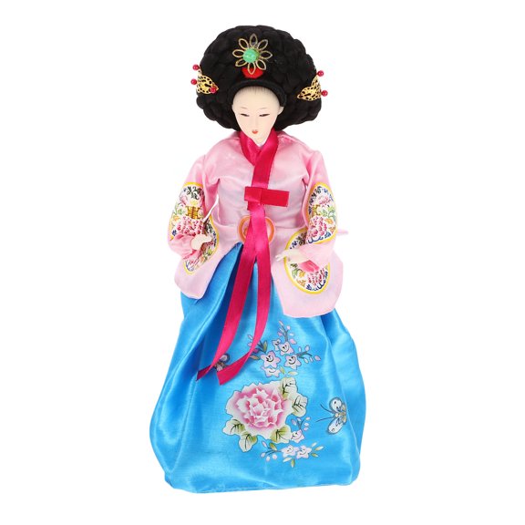 CTIRCHIU 12 Inch Korean Drummer Doll Figure with Silk Outfit, Collectible Home Decor, Unique Gift for Fans and Collectors