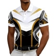 thumbnail image 2 of COSFO Graphic Polo Shirts for Men Performance Short Sleeve Tops Casual Moisture Wicking Collared Pullover Classic Fit Mens Graphic Tees, 2 of 5