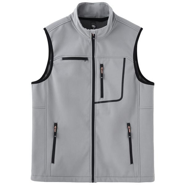 Mofiz Men's Vest Outerwear Full Zip Windproof Sleeveless Hiking Golf