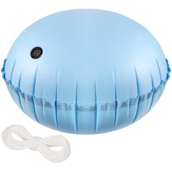 Pool Air Pillows for Above Ground Pools - 4ft Dia. Winter Closing Winterizing Kit with Ropes, Thicken PVC Ice Equalizer Support, Swimming Pool Patio Furniture Cover Airbag Light Blue 1pcs Light Blue