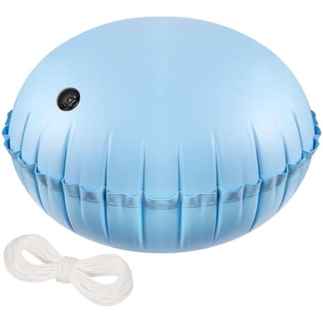 Pool Air Pillows for Above Ground Pools - 4ft Dia. Winter Closing Winterizing Kit with Ropes, Thicken PVC Ice Equalizer Support, Swimming Pool Patio Furniture Cover Airbag Light Blue 1pcs Light Blue