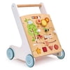 Mentari Toys - Bamino Activity Walker - Wooden Baby Push Walker with Multiple Activities - Sorting, Spinning, Moving, Sliding - First Step for Toddlers - Age 12m+