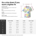 thumbnail image 7 of Haiem Hand Drawn Colored Hearts Men's Casual Shirts Short Sleeve Button Down Shirts Fashion Textured Summer Beach Shirt-Medium, 7 of 7