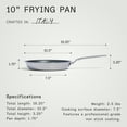 thumbnail image 5 of Made In Cookware - 10" Non Stick Frying Pan (Graphite) - 5 Ply Stainless Clad Nonstick - Professional Cookware - Crafted in USA - Induction Compatible, 5 of 7