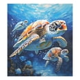 thumbnail image 6 of Turtles in Ocean Magnetic Dishwasher Cover Magnet Refrigerator Dishwashers Sticker Kitchen Decorative Art Panel Decal 23"x26", 6 of 6