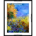 thumbnail image 5 of Art.com Blue wild flowers with an orange tree Art Print by Pol Ledent, Black Frame Wall Art, 23" x 29", 5 of 5