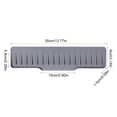 thumbnail image 2 of Silicone Faucet Splash Guard, Sloped Drainage Mat with Water Catcher, Non Slip Sink Mat for Kitchen Counter and Bathroom Vanity, 2 of 7