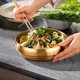 thumbnail image 3 of 2Pcs 7.3In Gold Large Stainless Steel Soup Bowl, 35OZ, 3 of 5