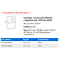 thumbnail image 2 of Automatic Transmission Filter Kit - Compatible with 1997 Ford A9522, 2 of 2