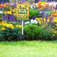 thumbnail image 5 of Eveokoki Stay Off Grass Sign with Metal Stakes, 8"x 12" Stay Off Grass Aluminum Signs for Yard, Weatherproof, Sturdy, 5 of 6