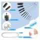 thumbnail image 5 of Juego de 11 Cepillos de Drenaje Flexibles para Limpiar Pajitas, Cepillo de Manguera de Doble Punta de Acero Inoxidable, Cepillo de Limpieza de Pajitas, 5 of 5