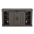 thumbnail image 3 of FESTIVO 54 in. Weathered Gray Oak Sliding Doors TV Stand for TVs up to 60 in., 3 of 7