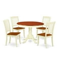 thumbnail image 2 of East West Furniture Dining Room Set Buttermilk & Cherry, HLDA5-BMK-W, 2 of 6