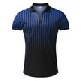 thumbnail image 5 of Sngxgn Men's Short Sleeve Fit Polo Shirt(Blue,XL), 5 of 6