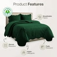 thumbnail image 3 of IR Imperial Rooms 2Pc-Bedspread Microfiber Soft Floral Pattern Quilt Set Lightweight Twin Emerald Green, 3 of 9