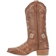 thumbnail image 3 of Dingo Women's Mesa Southwestern Embroidered Leather Western Boot Square Toe Tan 8 1/2 M  US, 3 of 5