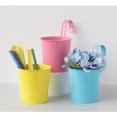 thumbnail image 3 of Pot Removable Hook Iron Flowerpot With Drain Hole White, 3 of 6