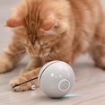 thumbnail image 1 of Juguetes interactivos grises para gatos, juguetes automáticos para gatitos con ruedas, carga USB, 1 of 1