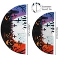 thumbnail image 3 of FMSHPON Big MoonHappy Halloween Xmas Christmas Tree Skirt Stand Mat for Holiday Party Decoration Indoor Outdoor 48 inches, 3 of 6
