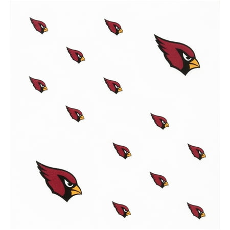 Arizona Cardinals Party Pack - Rico Industries Inc. Arizona Cardinals Peel & Stick Nail Tattoos 14 ct Pack