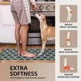 thumbnail image 6 of Cushioned Anti-Fatigue Kitchen Rug Mat ,17.3"x 28",Non Slip Waterproof , Heavy Duty PVC Ergonomic Comfort Mat for Kitchen, Floor Home, Office, Sink, Laundry, 6 of 7
