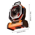 thumbnail image 2 of Ventilador inalámbrico para tienda de campaña con linterna LED ventilador Personal recargable por USB Control remoto con pilas para viajes al aire libre y senderismo, 2 of 8