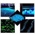thumbnail image 6 of HAZIUA Glow In the Dark Garden Pebbles Stones for Yard and Walkways Decor DIY Decorative Luminous Stones(600 PCS) 6.3*4.3 in Sky Blue, 6 of 8
