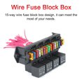 thumbnail image 3 of Cable de 12 V Caja de Automóvil de 15 Caja de Bloqueo de Cable Múltiple Caja de Control de CircuitO Portavasos Con Relé, 3 of 7