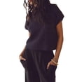 thumbnail image 2 of Nituyy Two Piece Outfits for Women Sweater Sets Knit Pullover Tops and High Waisted Pants Lounge 2 Piece Matching Sets, 2 of 4