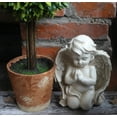 thumbnail image 2 of Kneeling Praying Cherub Statue Angel Statue Figurine Indoor Outdoor Home Garden Decoration Wings Angel Statue Sculpture Memorial Statue (Kneeling Praying Cherub), 2 of 5