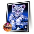 thumbnail image 2 of Cuadros Decorativos 5D diamante pintura tigre completo redondo taladro Rhinestone DIY pared arte manualidades mosaico Likrtyny embutido en tela, 2 of 9