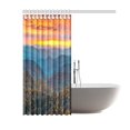 thumbnail image 2 of ARTJIA North Carolina Blue Ridge Parkway Mountains Shower Curtain, Sunset Scene Polyester Fabric Shower Curtain Bathroom Sets with Hooks 60x72 Inches, 2 of 3