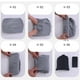 thumbnail image 3 of Reposapiés inflable portátil para viajes en avión, 2 unidades Azul Claro Gris Profundo, 3 of 9