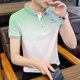 thumbnail image 3 of Camiseta tipo polo original lisa para hombre, ropa de moda, ropa urbana, estética, informal, de alta calidad, con cuello, camisetas para hombre Kpop, 3 of 4