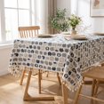 thumbnail image 6 of SLYNSHome Cotton Linen Tablecloth, 100x150 cm Printed Tassel Rectangular Table Cover, Washable Decorative Cloth for Dining Table Coffee Table Kitchen Home Decor, 6 of 7