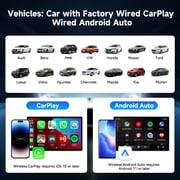 CarlinKit CarPlay Ai TV Box UHD, 3 in 1 Wireless CarPlay&Android Auto Adapter, Android 13.0, for Netflix YouTube, 8GB+128GB, for Wired CP&AA Cars